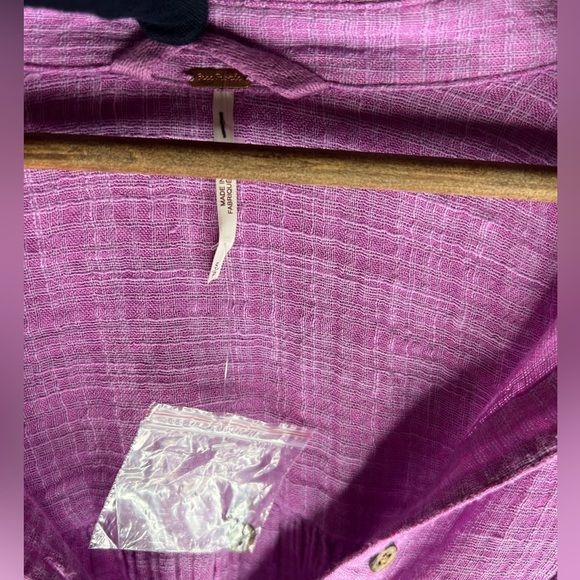 Free People Women’s Oversized Long Sleeve Top Shirt - Picture 5 of 10